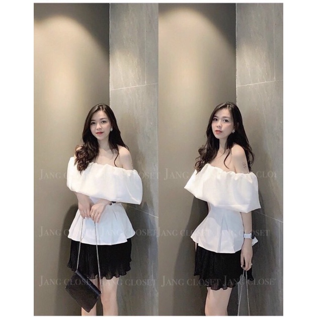 ÁO BẸT VAI PHỒNG CHIẾT EO