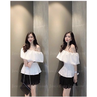 ÁO BẸT VAI PHỒNG CHIẾT EO