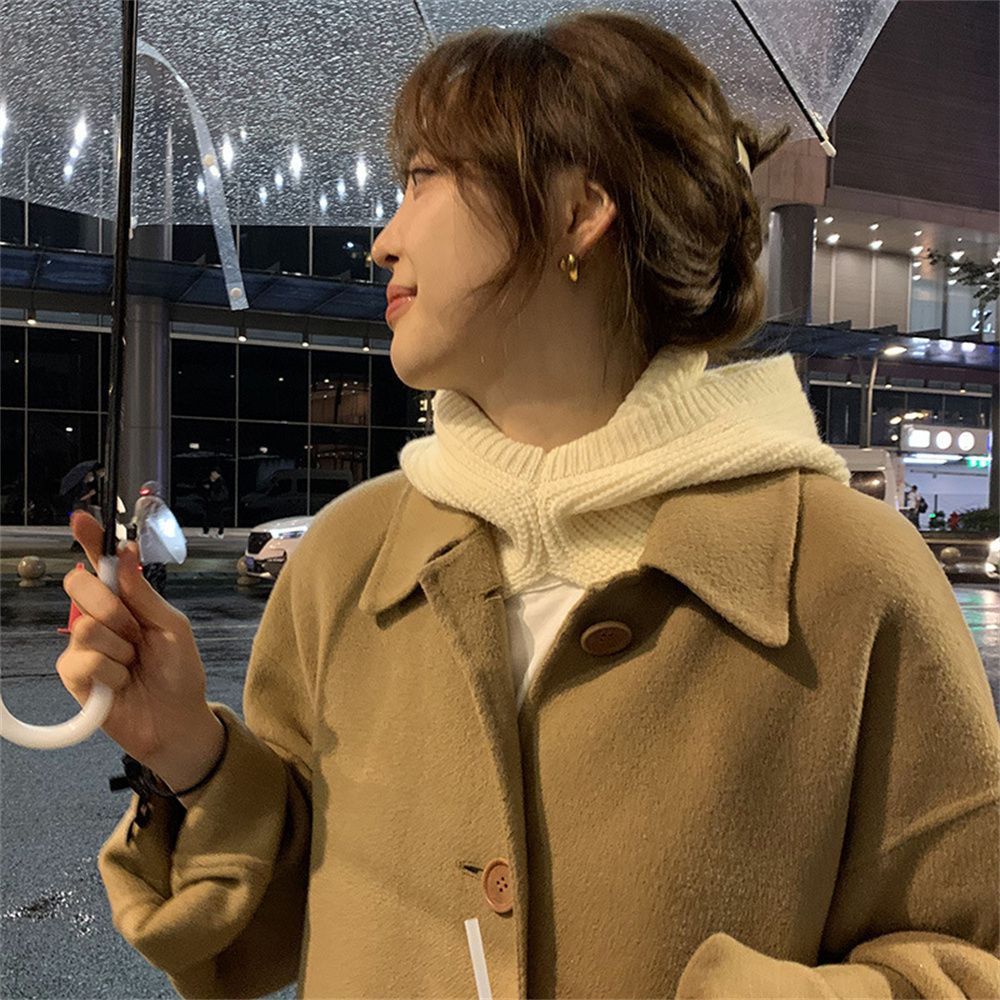 Mũ len dệt kim trùm đầu giữ ấm có thể điều chỉnh nhiều màu tùy chọn cho nữ