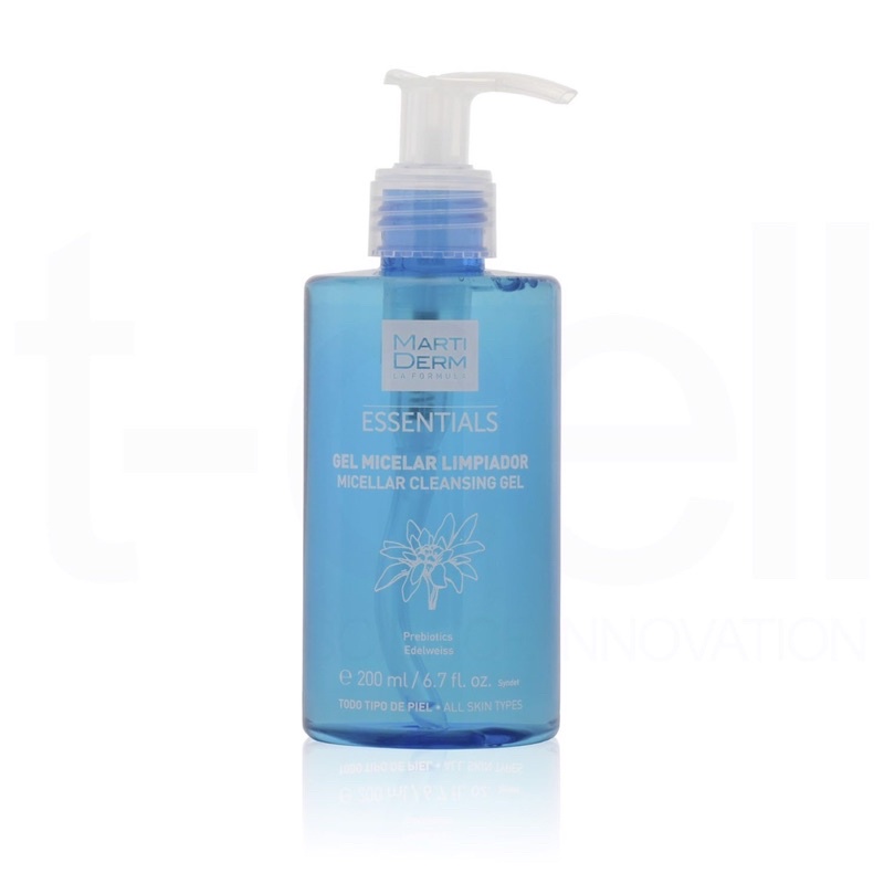 Gel rửa mặt martiderm essentials micellar cleansing gel 200ml