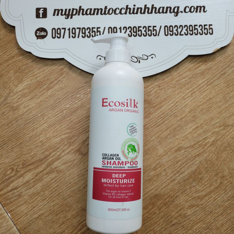 DẦU GỘI XẢ HƯƠNG NƯỚC HOA ECOSILK ORGANIC 800ML