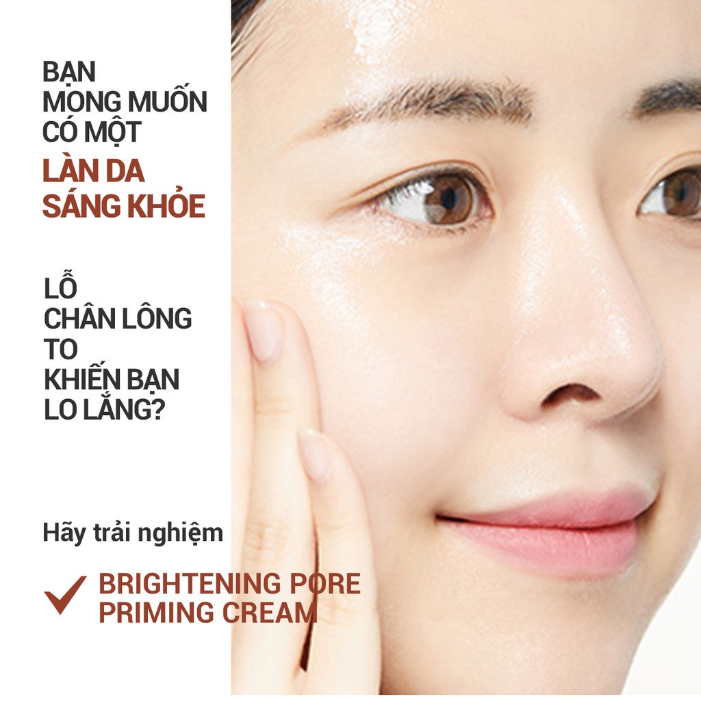 Kem dưỡng sáng da 3 trong 1 innisfree Brightening Pore Priming Cream 50ml
