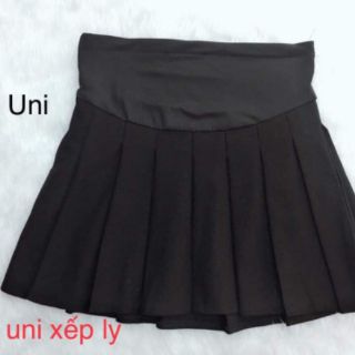 Chân váy xòe xếp li bầu
