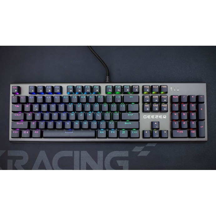 Bàn phím cơ Geezer GS2 Full Led RGB Blue Switch cũ