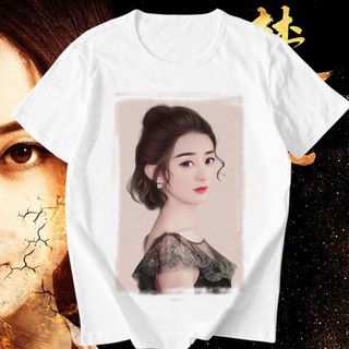 Áo thun in hình Triệu Lệ Dĩnh cổ tròn tay ngắn thời trang dành cho fan hâm mộ