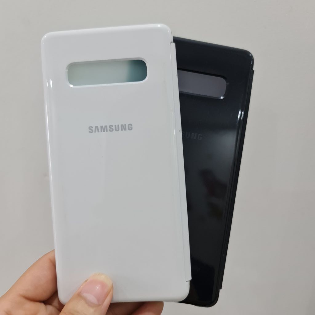 Bao Da Clear View Samsung Galaxy S10 Plus