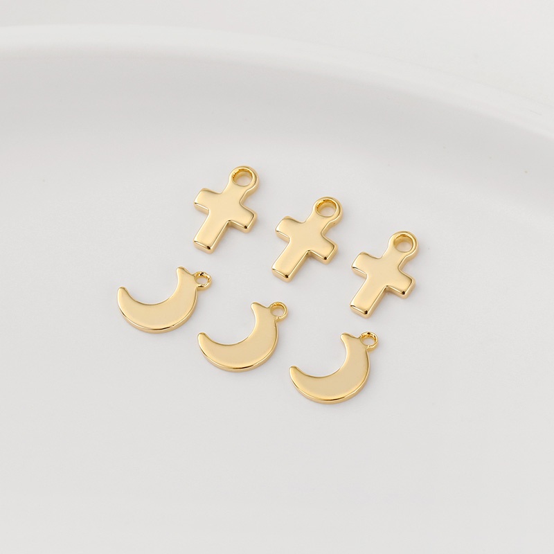 Phụ Kiện Trang Sức Bằng Đồng 14K diy Hình Giọt Nước/Ngôi Sao