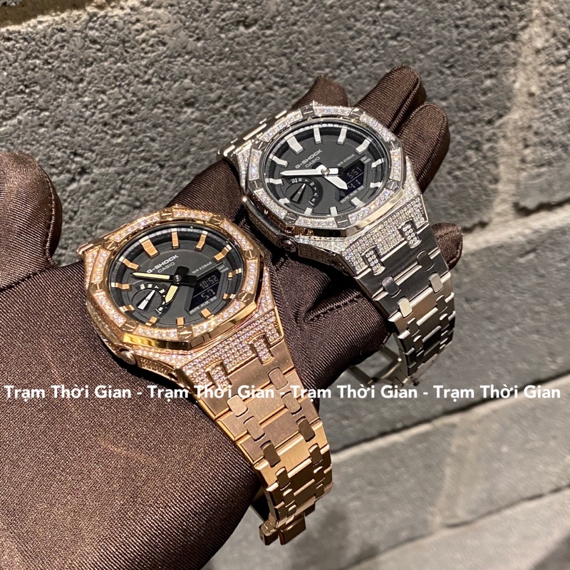 Đồng hồ nam casio G-Shock GA-2100-5A đính đá tô màu