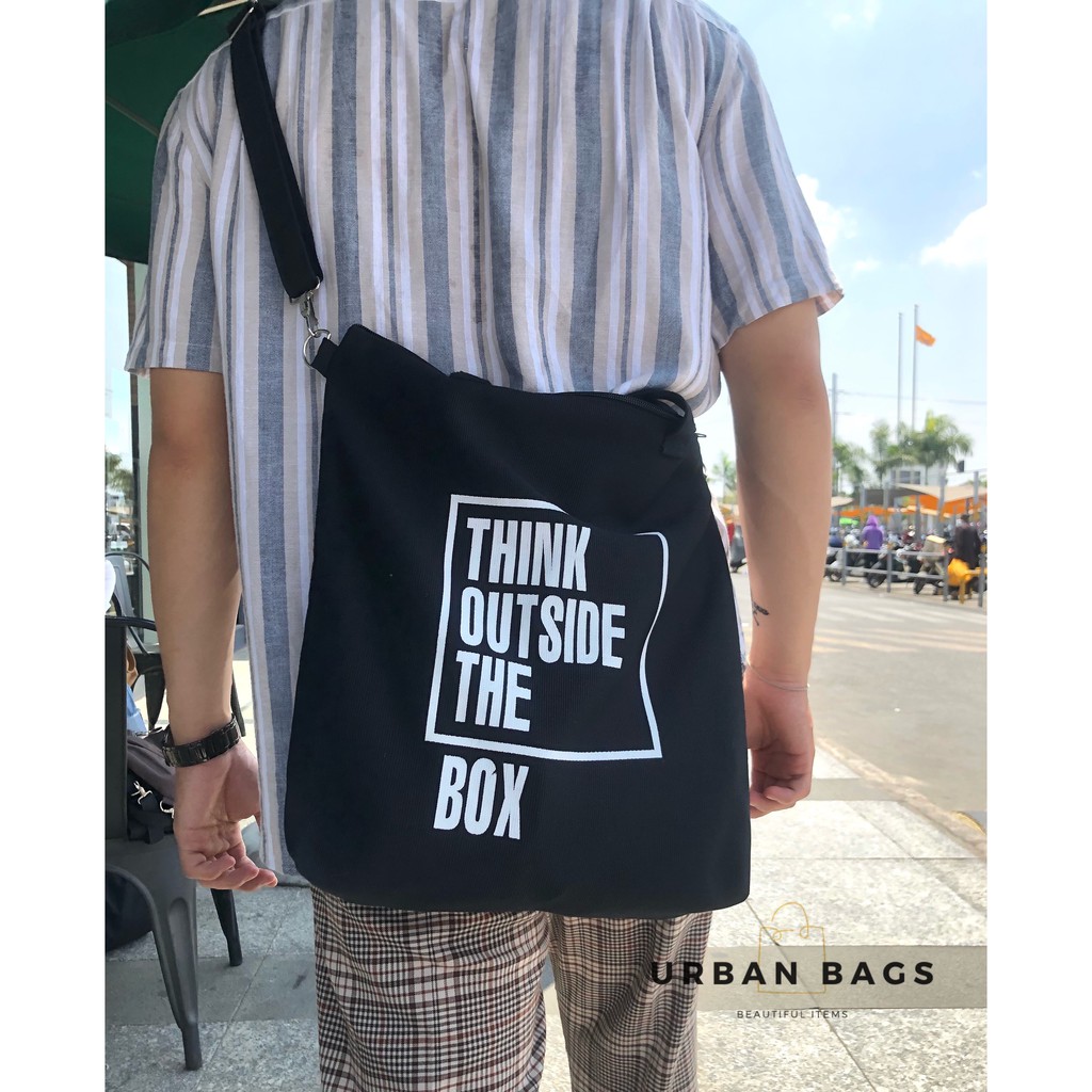 Túi vải đeo chéo cầm tay nam nữ [Trợ giá ship] [Urban Bags]