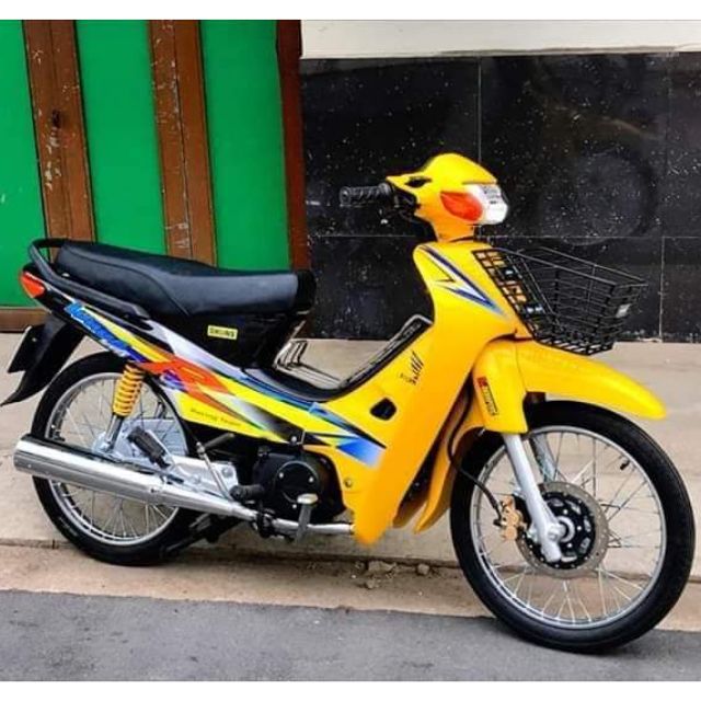 Dàn áo wave 110 màu vàng đen, vàng bạc