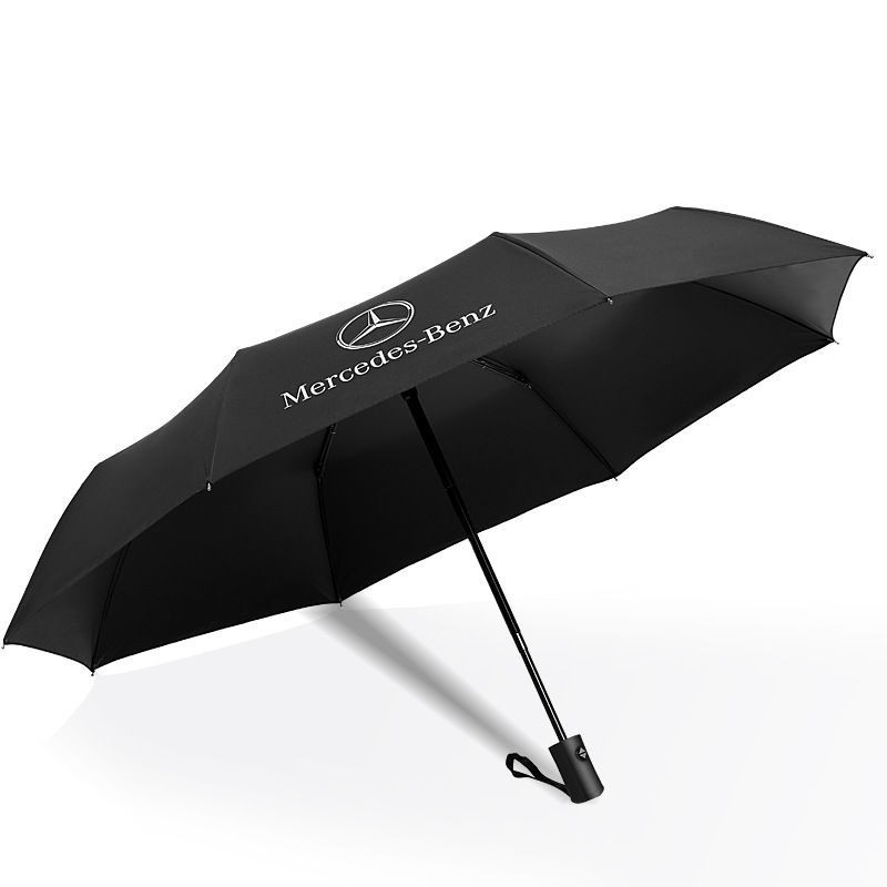 ☊۩Ô tô logo Mercedes-Benz BMW Audi 4s Shop Tặng miễn phí nguyên bản chính hãng Hoàn toàn tự động Che mưa và Quà