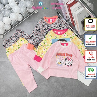 Đồ bộ dài bé gái - Bộ Quần áo dài tay bé gái - Đồ bộ dài tay cho bé gái chất bozip NGHĨA BABY dành cho bé từ 13kg-28kg