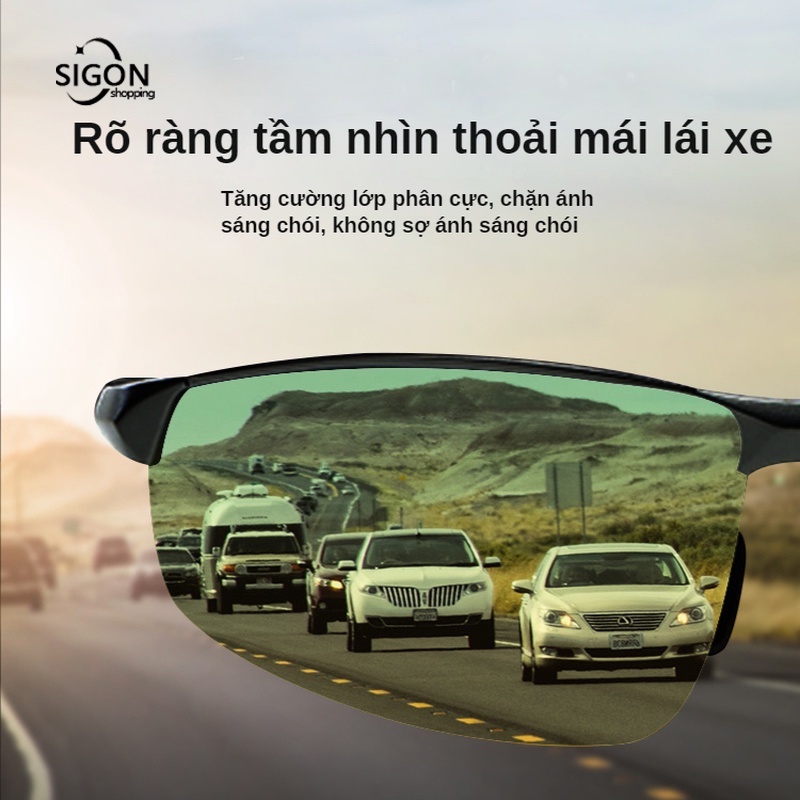 Kính Mát Phân Cực Lái Xe Ban Ngày Và Đêm Chống Chói