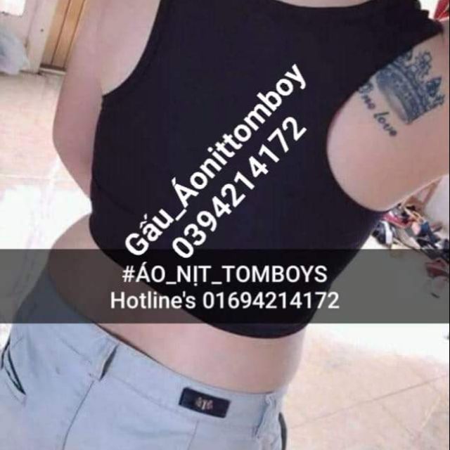 áo nịt ngắn tomboy