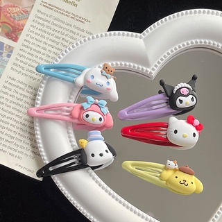 Sanrio hoạt hình kẹp tóc hình hello kitty / chó cinnamon / mèo dễ thương xinh xắn