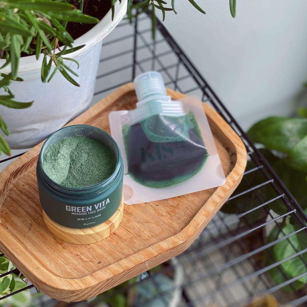 Bột Rửa Mặt Vi Tảo Kis22 Green Vita 80gram Chính Hãng Maxicorp | BigBuy360 - bigbuy360.vn