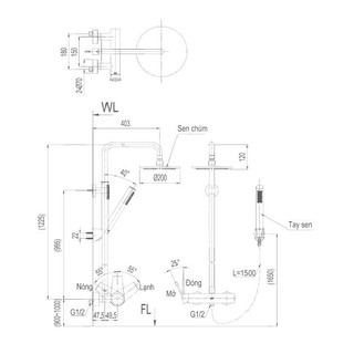 Sen tắm nóng lạnh Inax BFV-71S