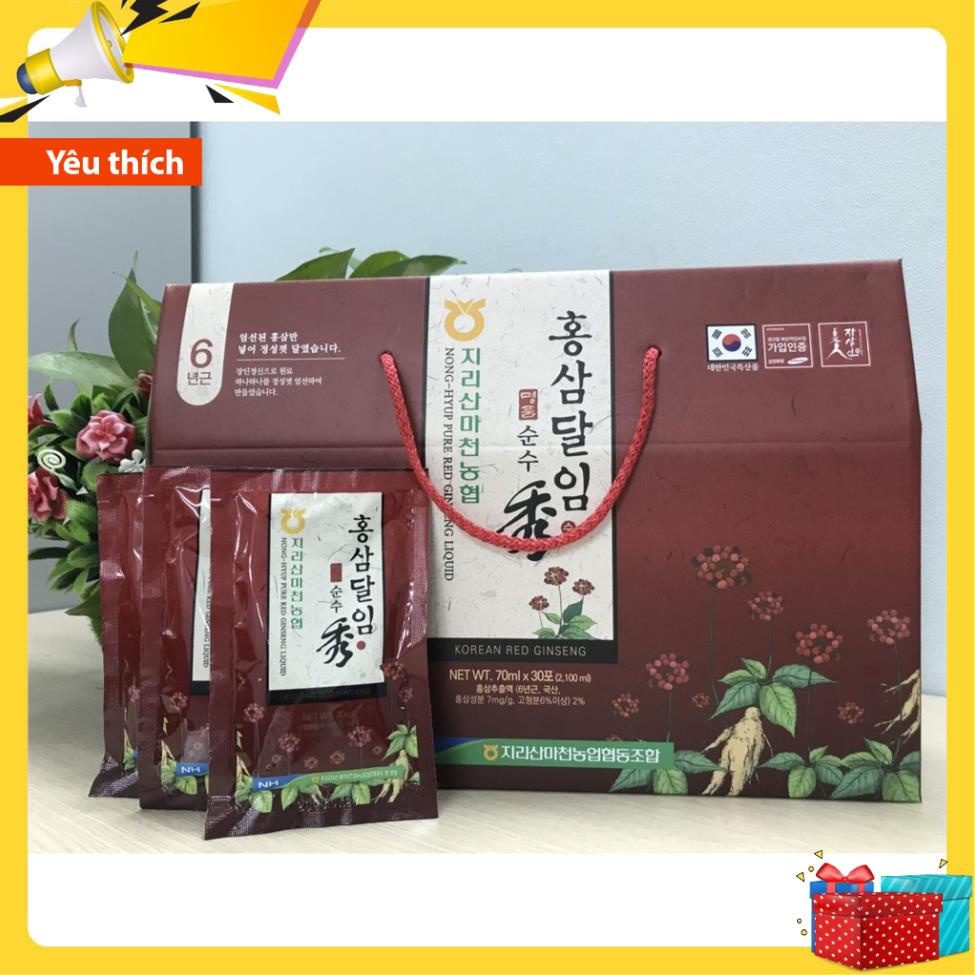 [ Free Ship ] Nước Hồng Sâm NONGHYUP HÀN QUỐC - Hộp 30 Gói x 70ml - Chính Hãng | BigBuy360 - bigbuy360.vn