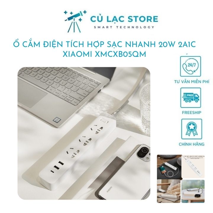 Ổ cắm điện tích hợp sạc nhanh 2A1C Xiaomi XMCXB05QM