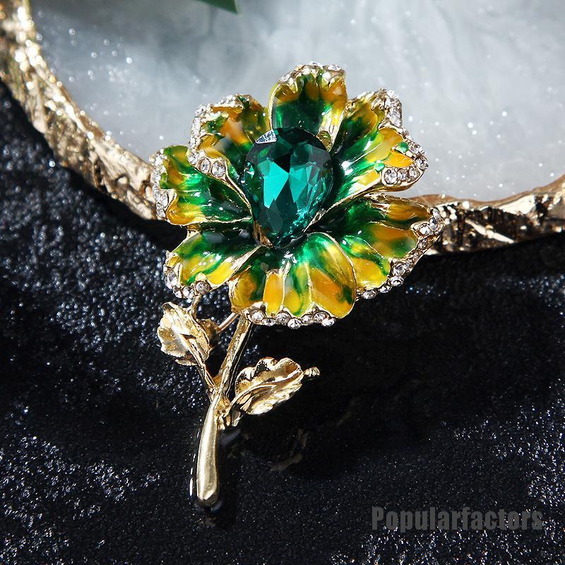 Ghim Cài Áo Hình Viên Kim Cương Nhân Tạo Thời Trang