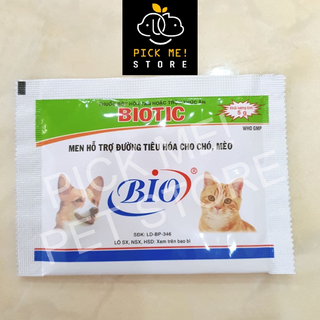 Men Biotic |Bio tic| Bio-tic Hỗ Trợ Tiêu Hóa Cho Chó Mèo
