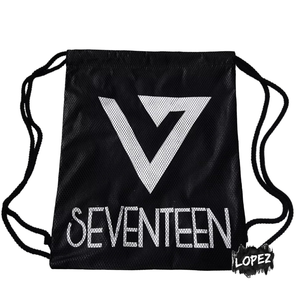 Túi Lưới Dây Rút Đựng Đồ Kpop Carat / SVT / Mingyu Hoshi Woozi Vernon Wonwoo DK Dino