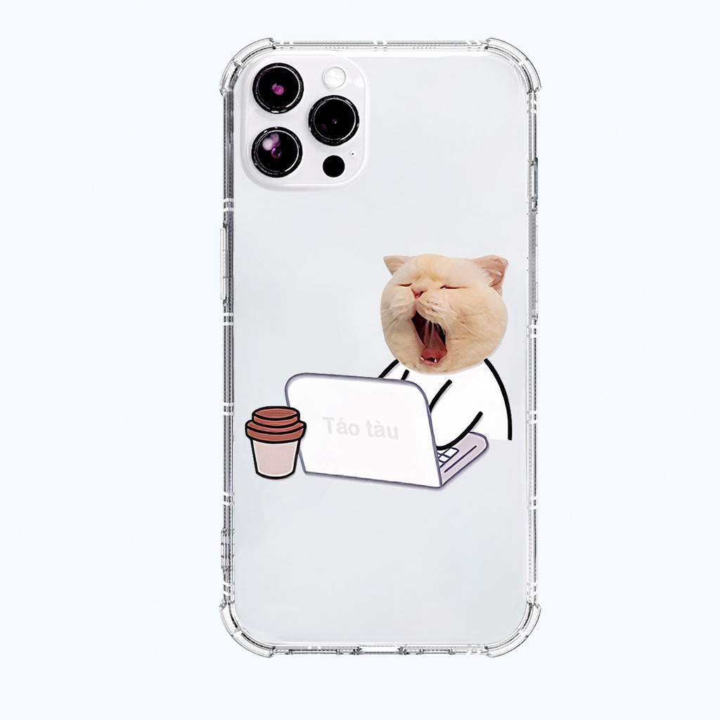 Ốp lưng iphone chống sốc thú cưng hài hước ốp đôi cho iphone 11 13 pro max 12 14 pro max plus mini x r s max 6 s 7 8 plu