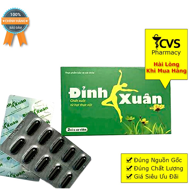 Đỉnh Xuân – Viên Uống Hỗ Trợ Thúc Đẩy Chức Năng Sinh Lý Nữ