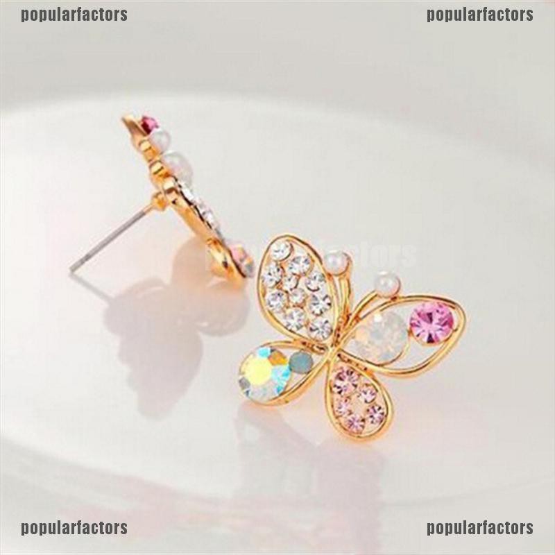 Khuyên Tai Hình Bướm Đính Đá Thời Trang