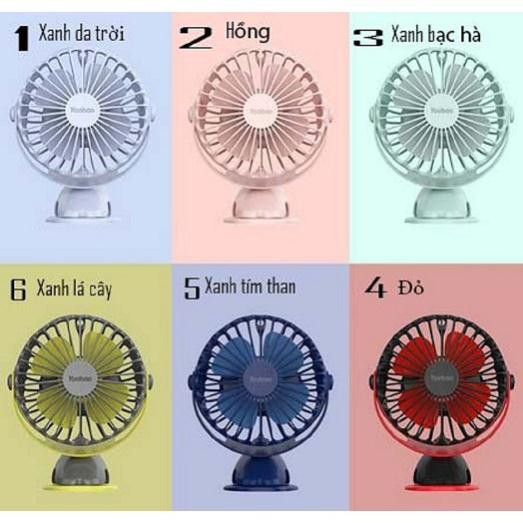 Quạt tích điện Yoobao 6400mah FREESHIP kẹp sạc mini cầm dùng liên tục 32h. Bảo hành 12 tháng | BigBuy360 - bigbuy360.vn