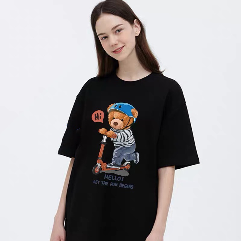 Áo thun JusTin Unisex Basic Tee 100% Cotton, phông trơn nam nữ tay lỡ oversize form rộng - AT10