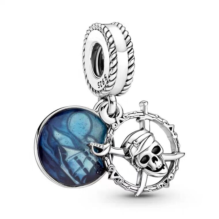 Mặt Dây Chuyền Mạ Bạc S925 Hình Cuốn Sách / Đầu Lâu / Thỏ