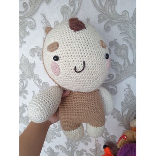 Gấu đan len móc handmade organic cho bé nhiều mẫu