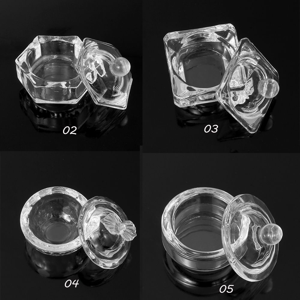 [Hàng mới về] Cốc đựng nước sơn móng tay bằng acrylic thời trang