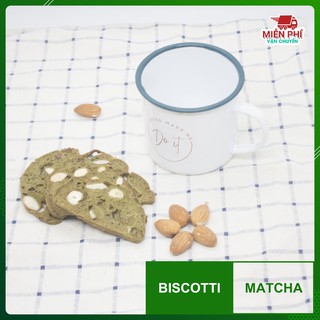 BISCOTTI MATCHA/ Bánh quy giảm cân, Bánh quy nguyên cám, Bánh giảm cân vị trà xanh Bánh_Biscotti