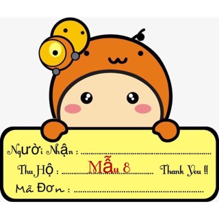 50 phiếu tem decal ghi mã vận đơn