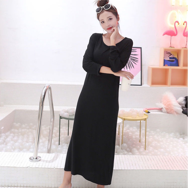 Đầm Dài Tay Phong Cách Hàn Quốc Thời Trang Thu Xuân Dành Cho Nữ 2022