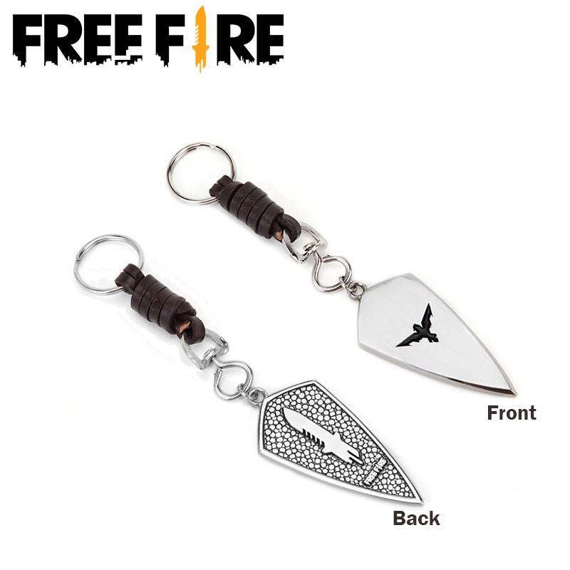 Móc khóa Free Fire kiểu dáng chủ đề game sinh tồn kích thước 5.2*2.66cm