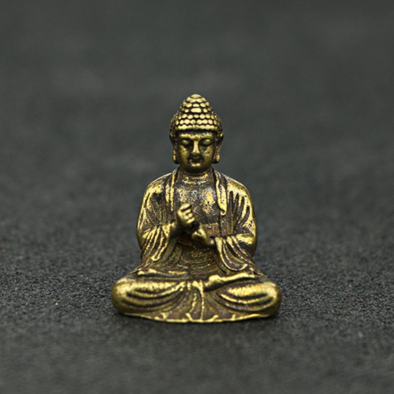 Mô hình Phật bằng đồng dùng trang trí