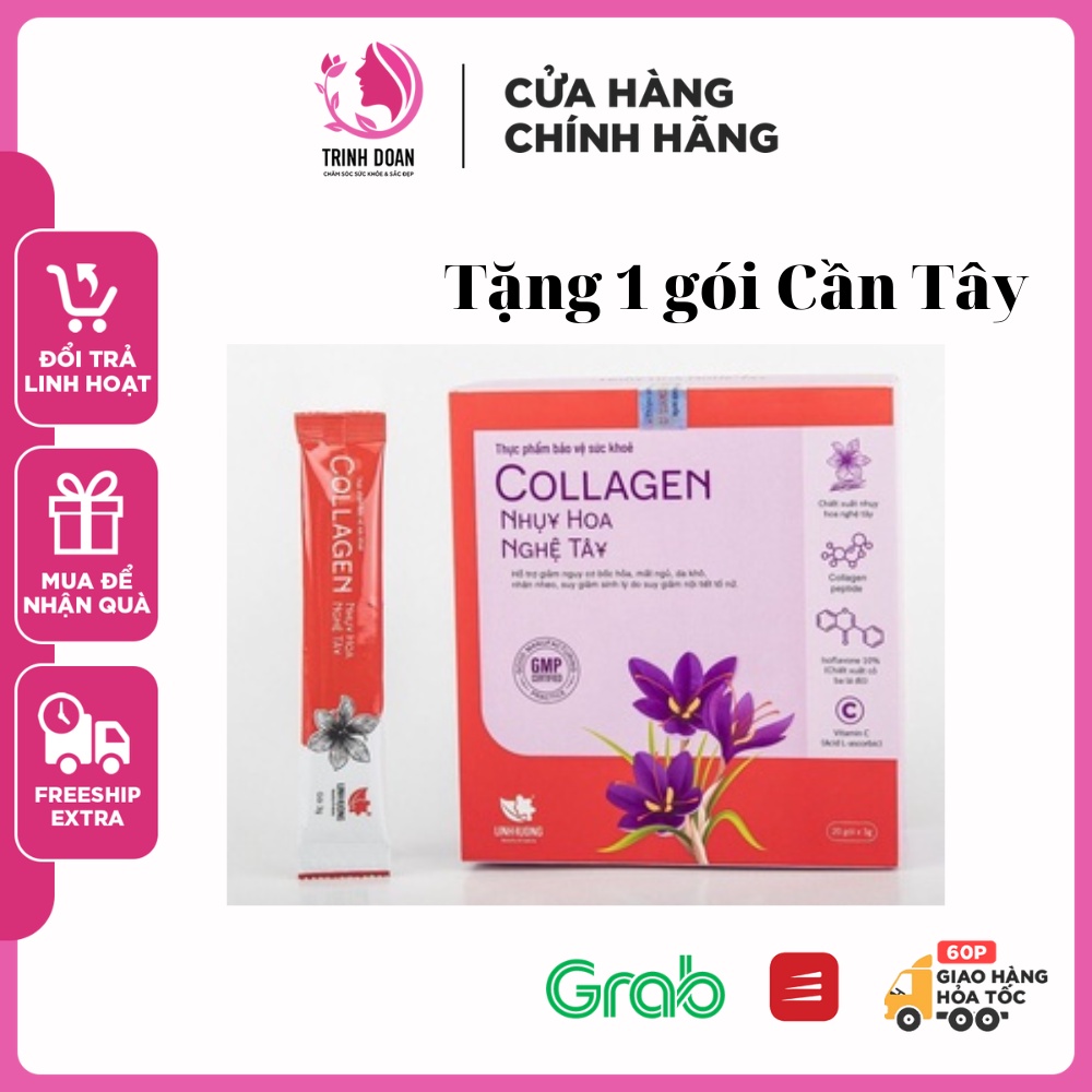 Collagen nhụy hoa nghệ tây linh hương hồi xuân sau 1 liệu trình - ảnh sản phẩm 1