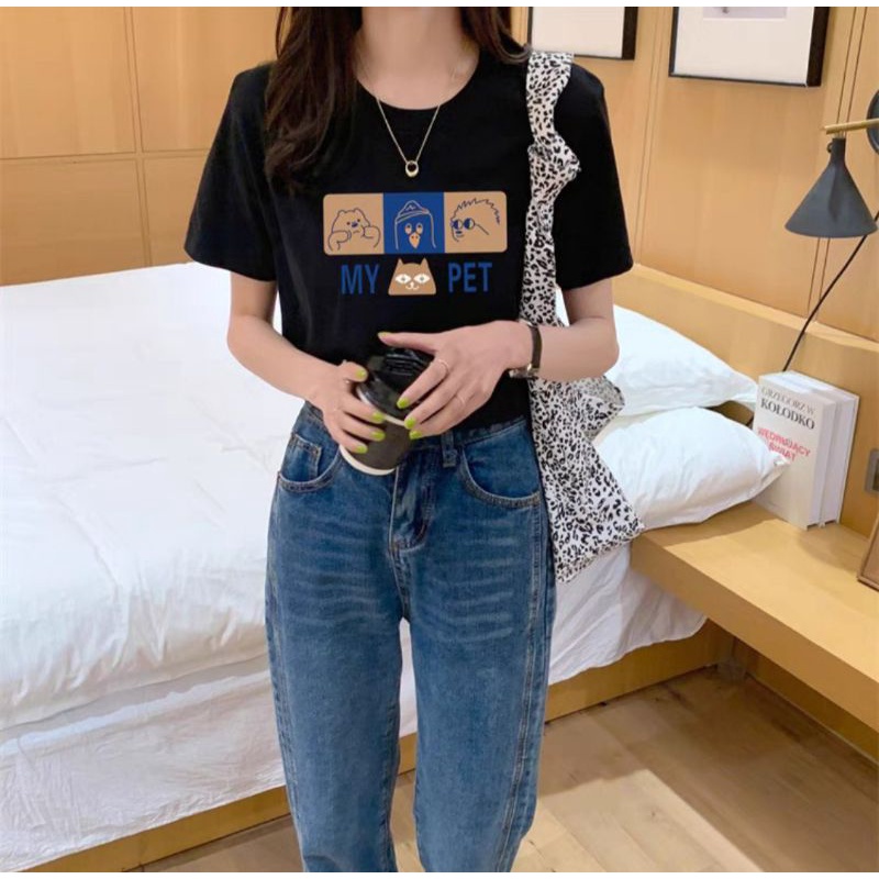 Áo thun nữ cổ tròn tay ngắn cộc tay mẫu mới kiểu dáng trẻ trung chất thun cotton cao cấp đẹp chuẩn hình