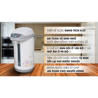 Bình thủy điện sharp kp-y40pv-cu 4 lít