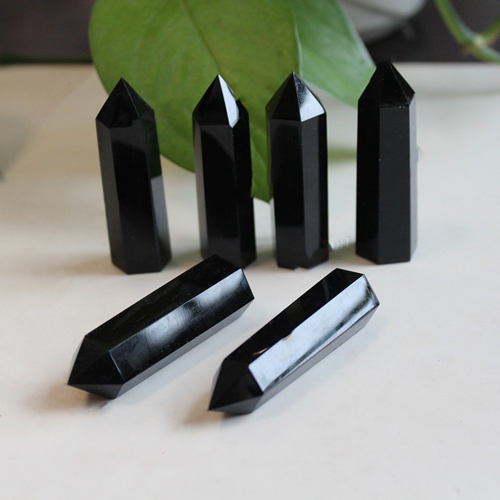 Trụ Đá Thanh Tẩy Obsidian Size 5-6 Cm Chơi Tarot