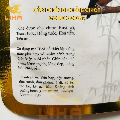 Cám Chích Chòe Chất Gold 250gr - Cám Chim Chích Chòe