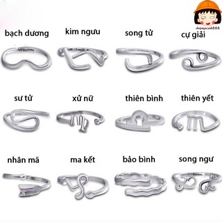 Nhẫn Bạc Cung Hoàng Đạo, Nhẫn 12 Cung Hoàng Đạo Xinh Xắn Đem Lại May Mắn Cho Chủ Nhân!