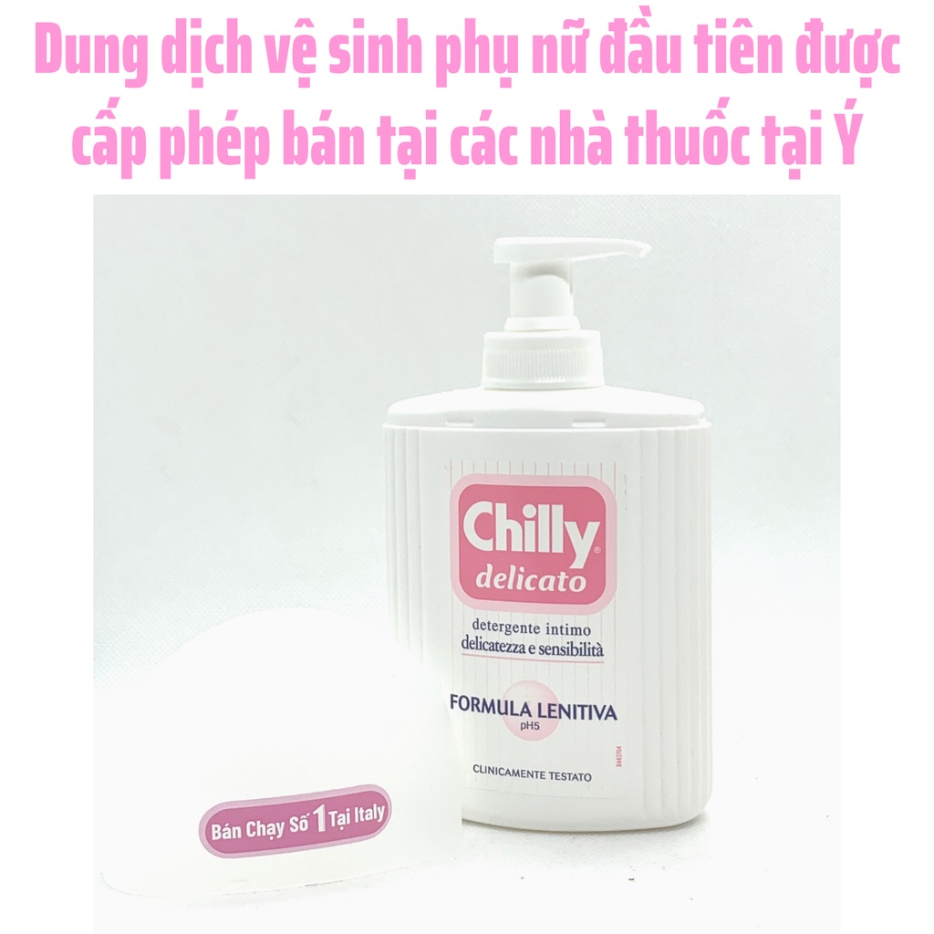 Dung dịch vệ sinh phụ nữ Chilly Gel , Delicato 200ml - Số 1 Tại ý