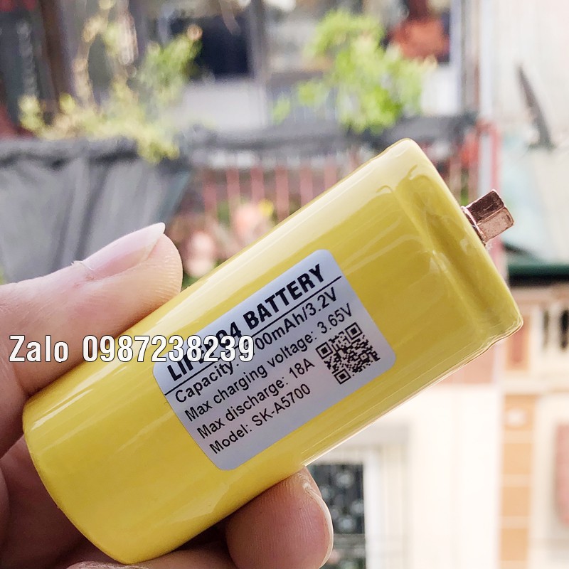 Pin Lithium sắt LifePO4 32650 5500mAh xả 18A