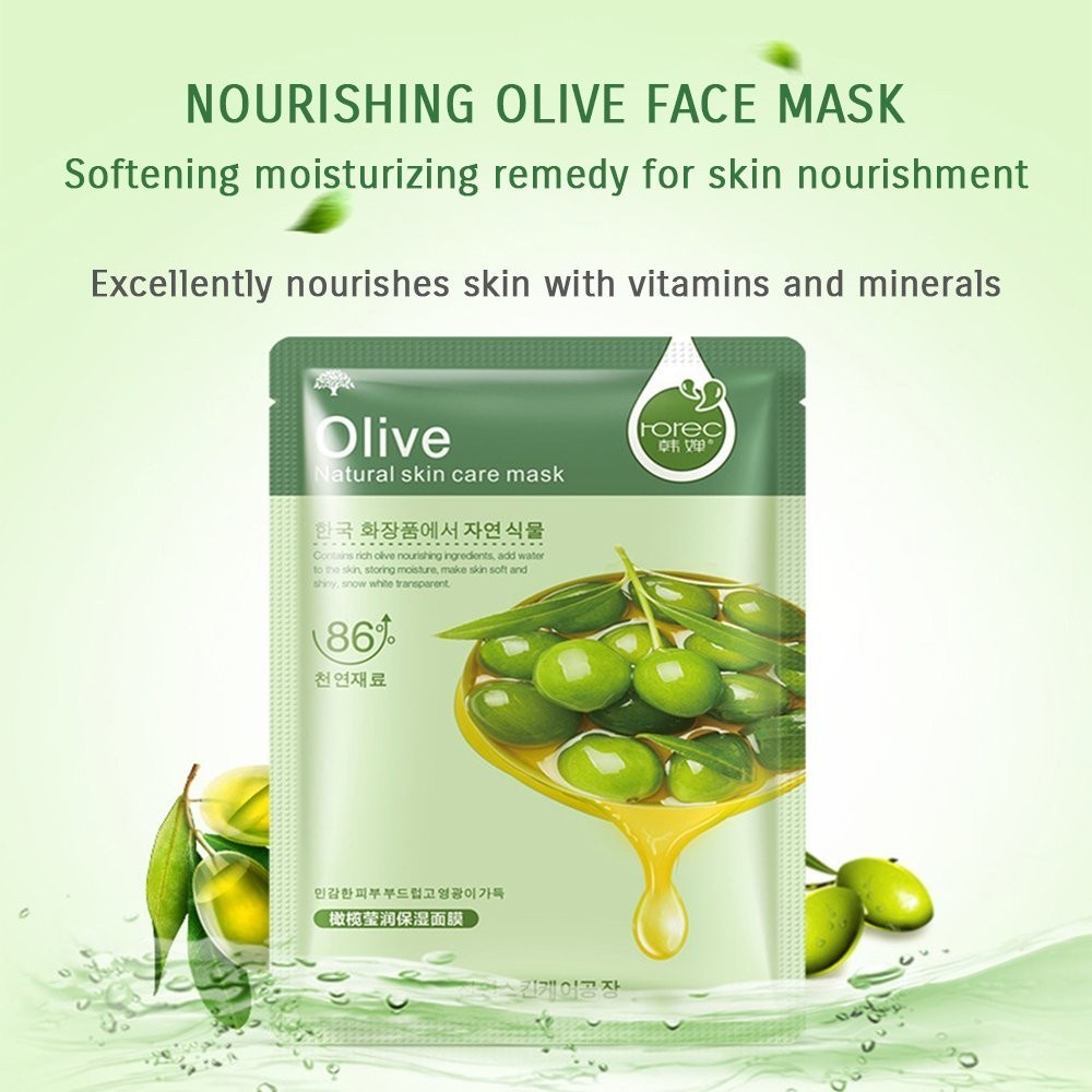 Mặt Nạ Rorec Chiết Xuất Thực Vật Dưỡng Ẩm Kiềm Dầu Loại Bỏ Mụn Đầu Đen