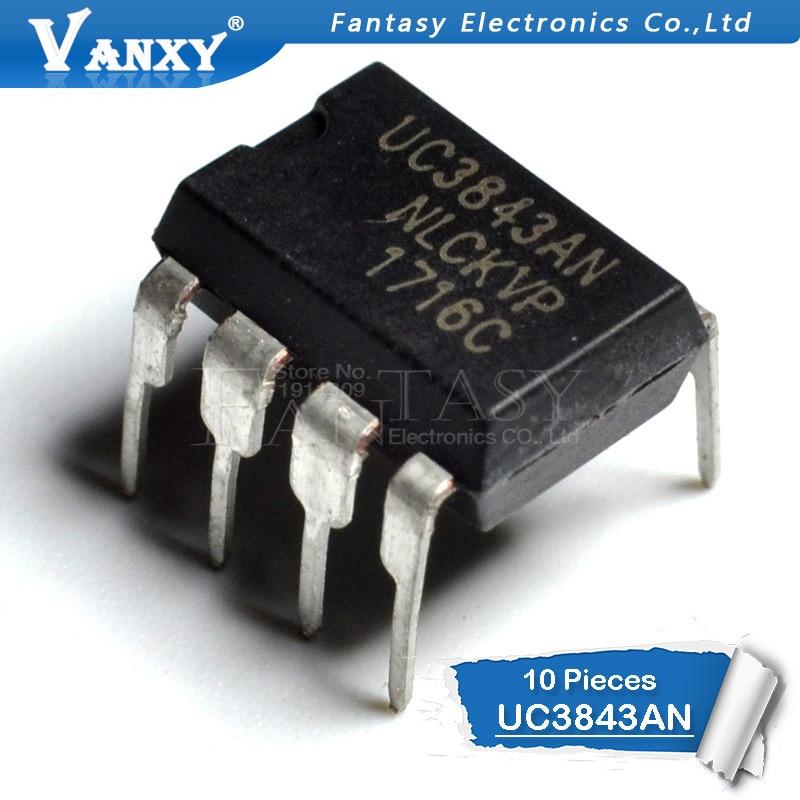 Bộ 10 Linh Kiện Điện Tử Ic Uc3843An Dip8 Uc3843A Dip Uc3843 3843an Dip-8 Uc3843B Uc3843
