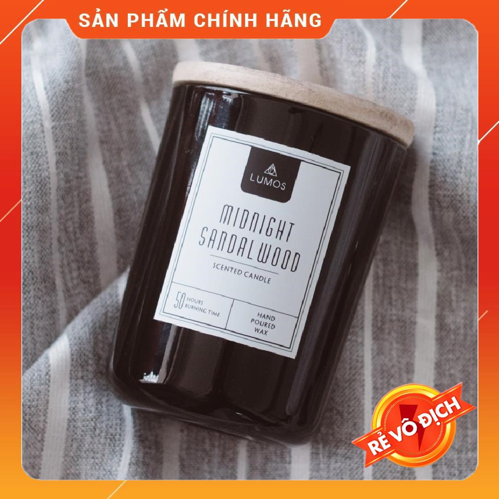 Nến thơm chuẩn xuất khẩu EU và US Việt Nam sản xuất thư giãn tinh thần nốt hương MIDNIGHT SANDALWOOD DRS-NT001